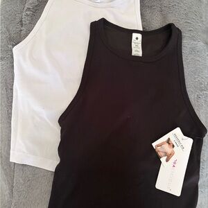 NWT Yogalicious Black and White Tank Tops